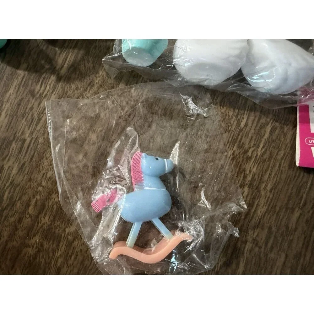 Vintage Baby Boy Cake Toppers Amscan New Lot Of 9 Storks Baby Shoe Carriage